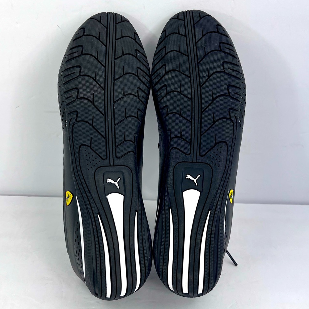 PUMA MOTORSPORT LEGACY DRIFT 5 ULTRA 2, FERRARI LOGO BLACK & WHITE, SIZE 10.5 - Picture 17 of 17